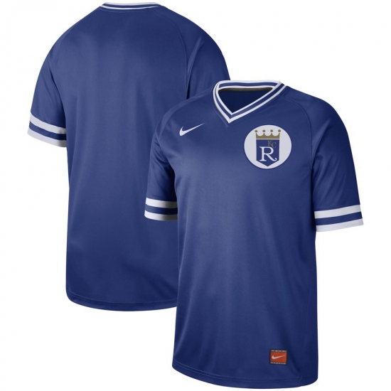 Men's Nike Kansas City Royals Blank Cooperstown Collection Legend V-Neck Jersey Royal