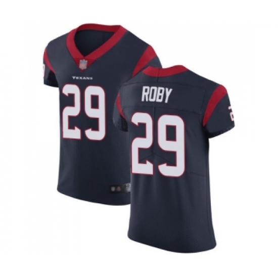 Men's Houston Texans #29 Bradley Roby Navy Blue Team Color Vapor Untouchable Elite Player Football Jersey - Ujersey