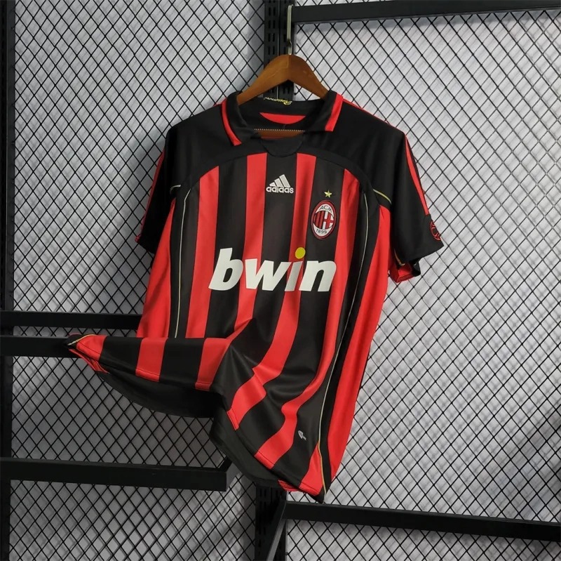 AC Milan Retro Soccer Jersey Home Custom Shirt 2006/07 - ujerseystore