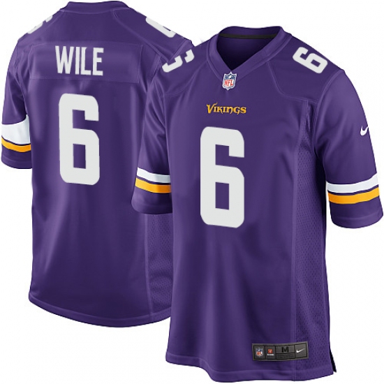 Men's Nike Minnesota Vikings #6 Matt Wile Game Purple Team Color NFL Jersey - Ujersey