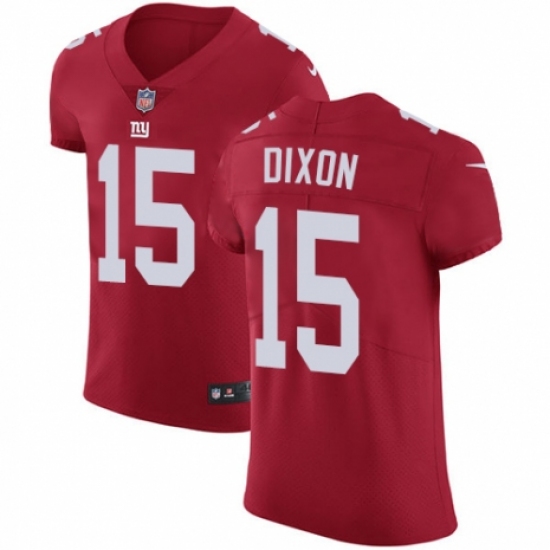 Men's Nike New York Giants #15 Riley Dixon Red Alternate Vapor Untouchable Elite Player NFL Jersey - Ujersey
