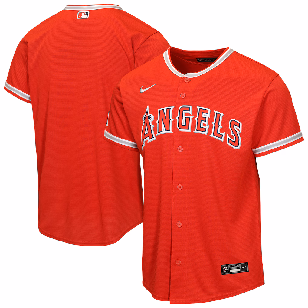 Youth Los Angeles Angels Nike Red Alternate Stadium Jersey - ujerseystore