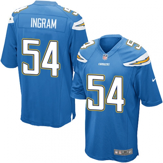 Men's Nike Los Angeles Chargers #54 Melvin Ingram Game Electric Blue Alternate NFL Jersey - Ujersey