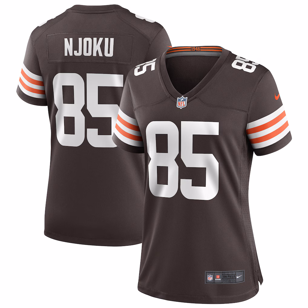 Women's Cleveland Browns David Njoku Nike Brown Player Game Jersey - Ujersey Shop