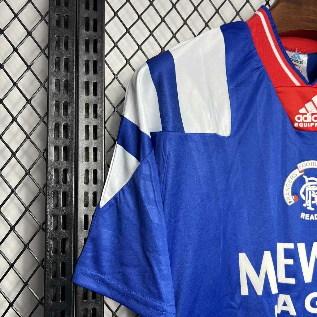 Rangers FC Retro Soccer Jersey Home Custom Shirt 1992-94 - ujerseystore