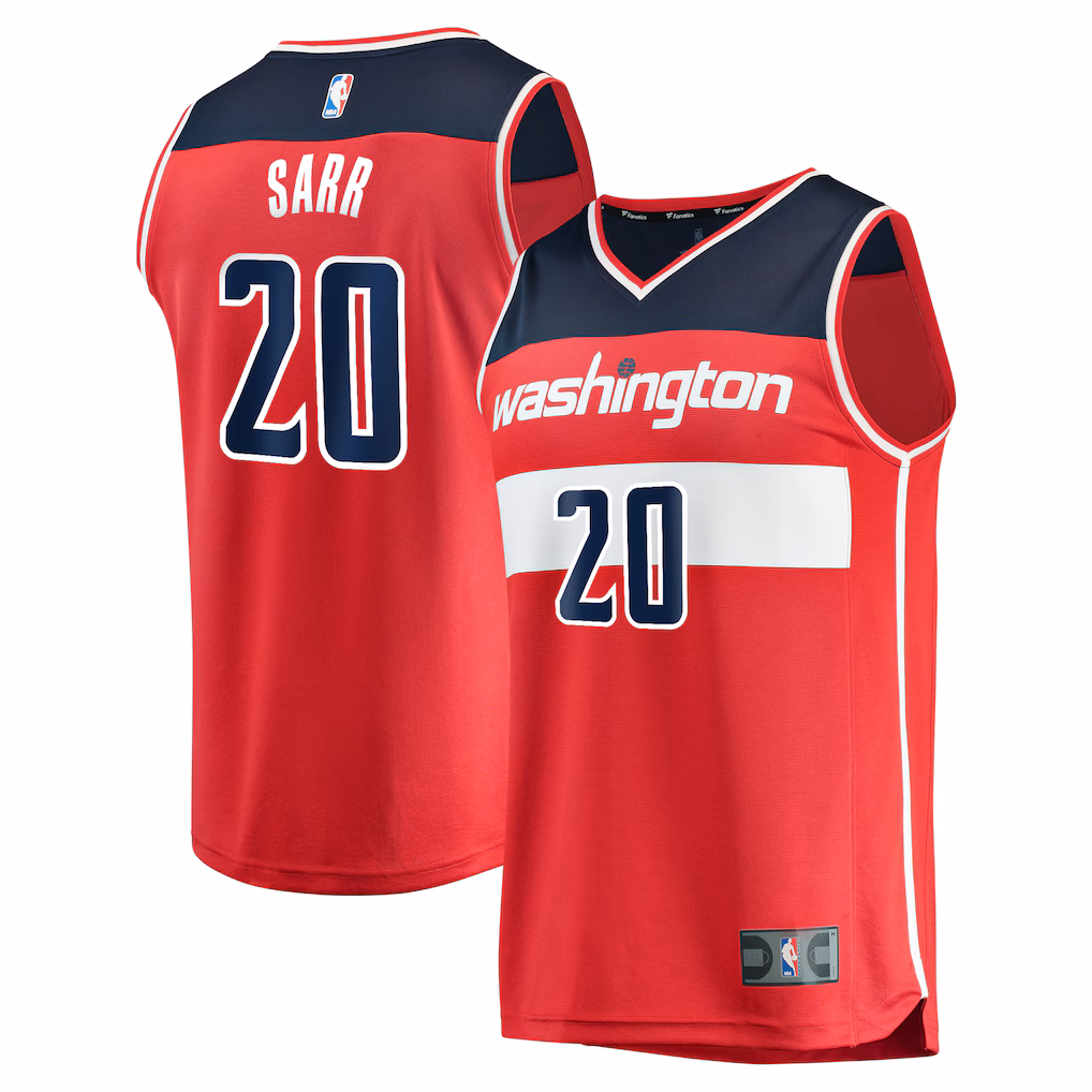 Men's Washington Wizards Alexandre Sarr Fanatics Red Fast Break Replica Player Jersey - Icon Edition - Vujersey Los Angeles Rams