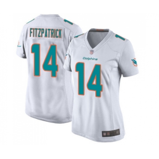 Women's Miami Dolphins #14 Ryan Fitzpatrick Game White Football Jersey - Ujersey
