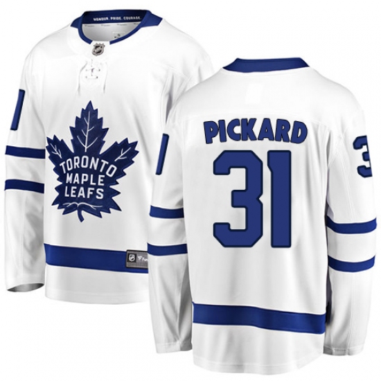 Youth Toronto Maple Leafs #31 Calvin Pickard Fanatics Branded White Away Breakaway NHL Jersey - Ujersey