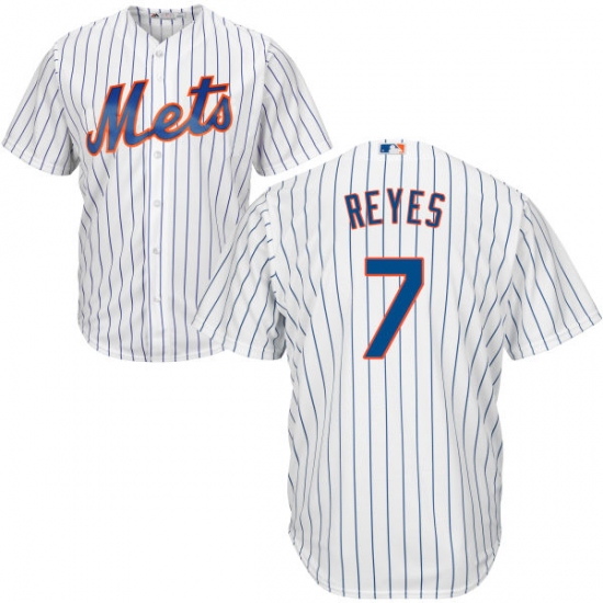 Youth Majestic New York Mets #7 Jose Reyes Authentic White Home Cool Base MLB Jersey - Ujersey