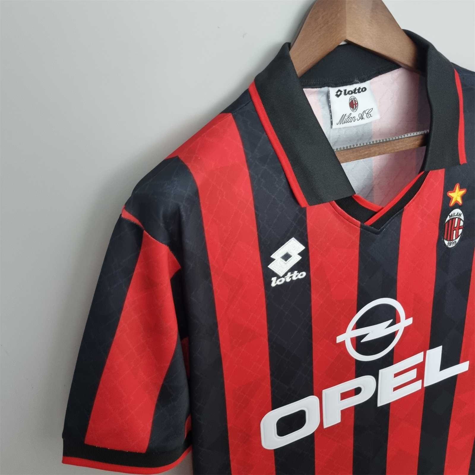 Maldini #3 AC Milan Retro Soccer Jersey Home Shirt 1995/96 - U-jersey