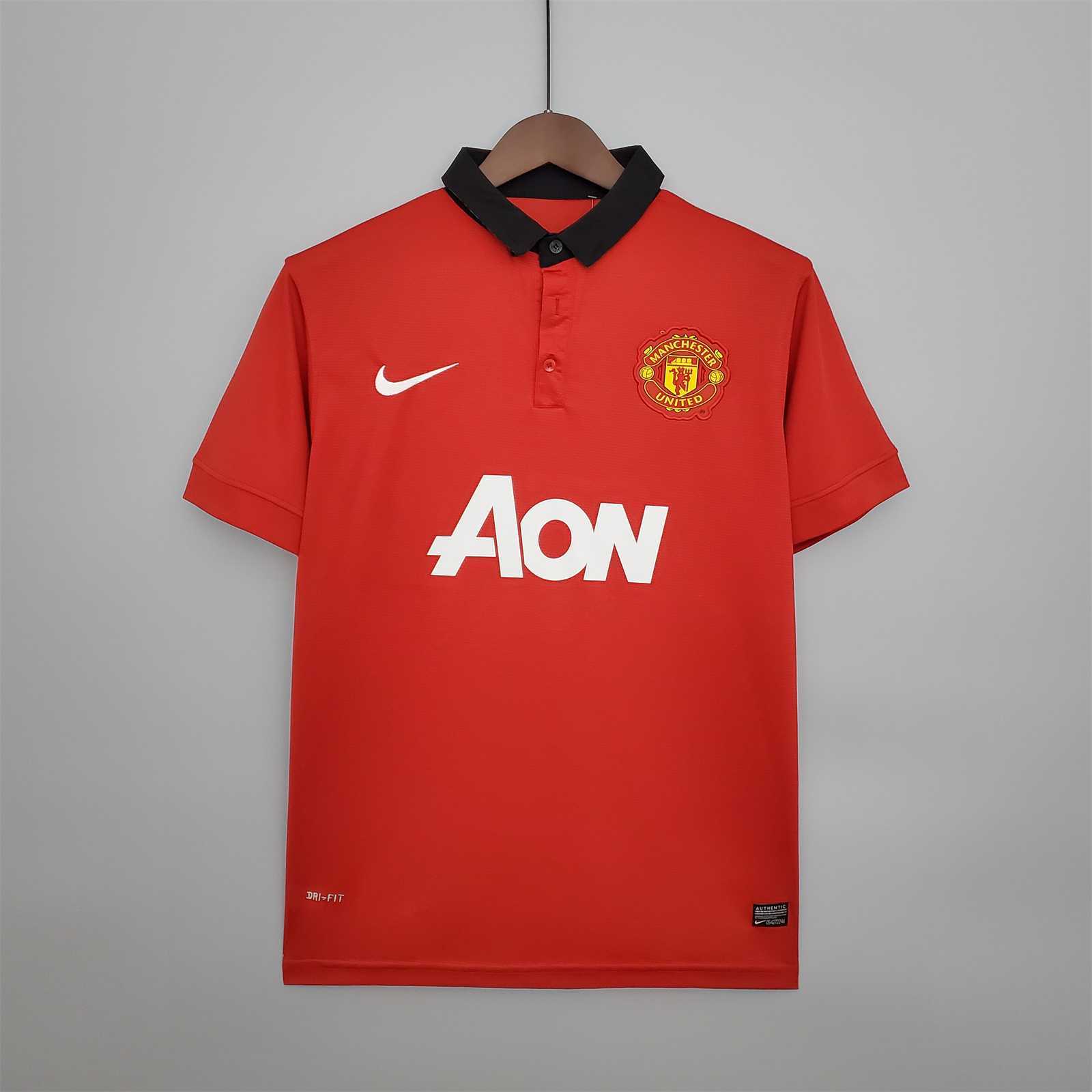 Manchester United Retro Home Football Jersey Shirt 2013/14 - U-jersey