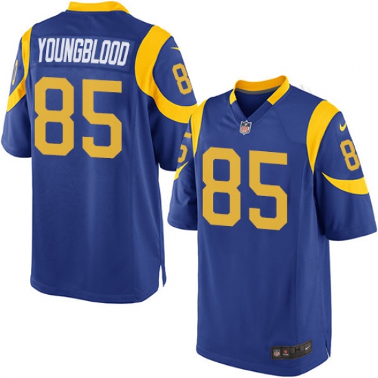 Men's Nike Los Angeles Rams #85 Jack Youngblood Game Royal Blue Alternate NFL Jersey - Ujersey