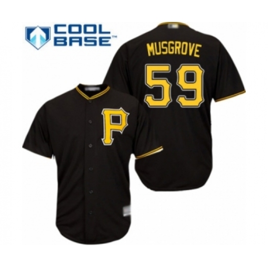 Youth Pittsburgh Pirates #59 Joe Musgrove Authentic Black Alternate Cool Base Baseball Player Jersey - Ujersey