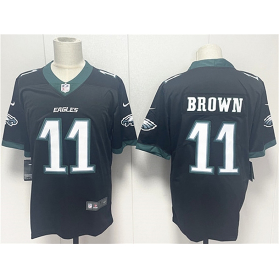 Men's Philadelphia Eagles #11 A.J. Brown Black 2024 New Vapor Untouchable Limited Football Stitched Jersey - Ujersey