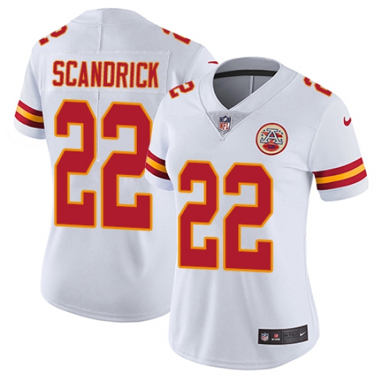 Women's Nike Kansas City Chiefs #22 Orlando Scandrick White Vapor Untouchable Elite Player NFL Jersey - Ujersey