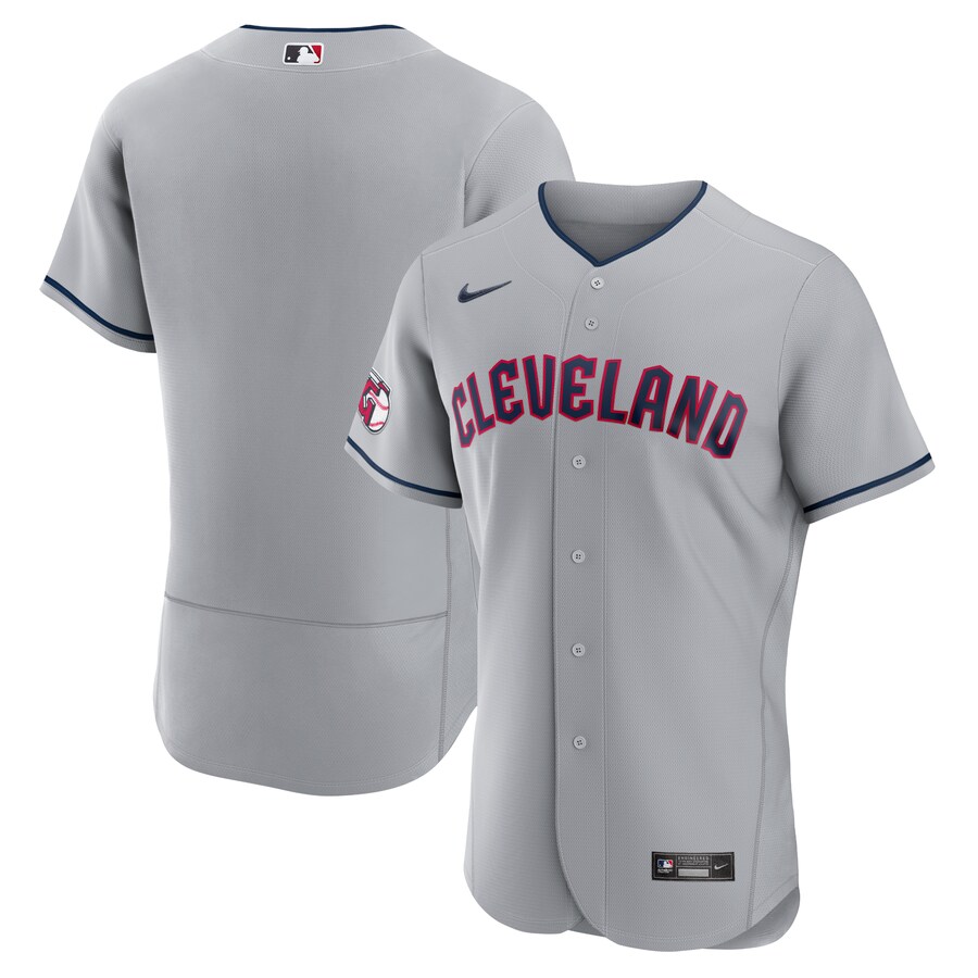 Men's Cleveland Guardians Nike Gray Road Authentic Team Jersey - Ujersey NHL