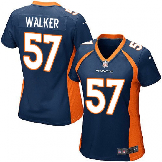 Women's Nike Denver Broncos #57 Demarcus Walker Game Navy Blue Alternate NFL Jersey - Ujersey