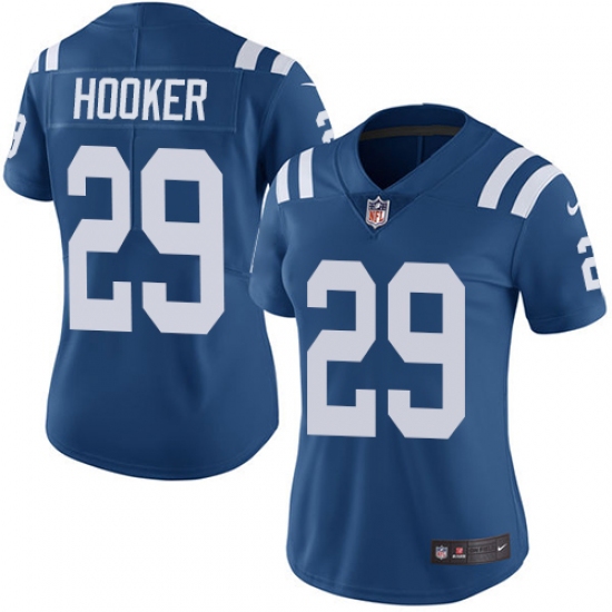 Women's Nike Indianapolis Colts #29 Malik Hooker Royal Blue Team Color Vapor Untouchable Limited Player NFL Jersey - Ujersey