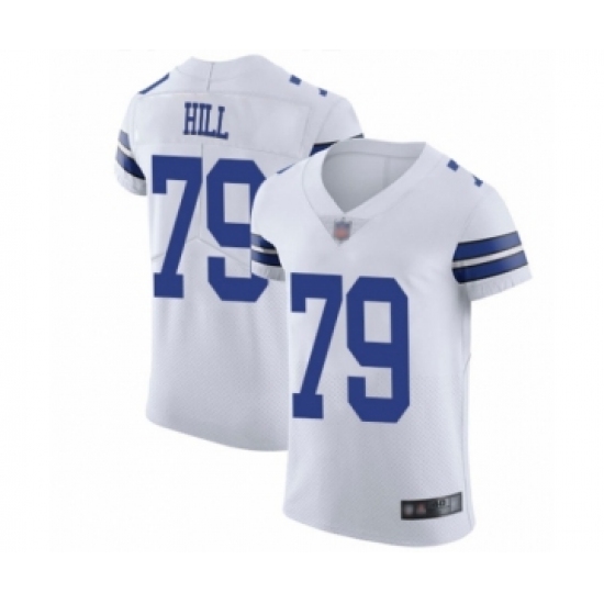 Men's Dallas Cowboys #79 Trysten Hill White Vapor Untouchable Elite Player Football Jersey - Ujersey