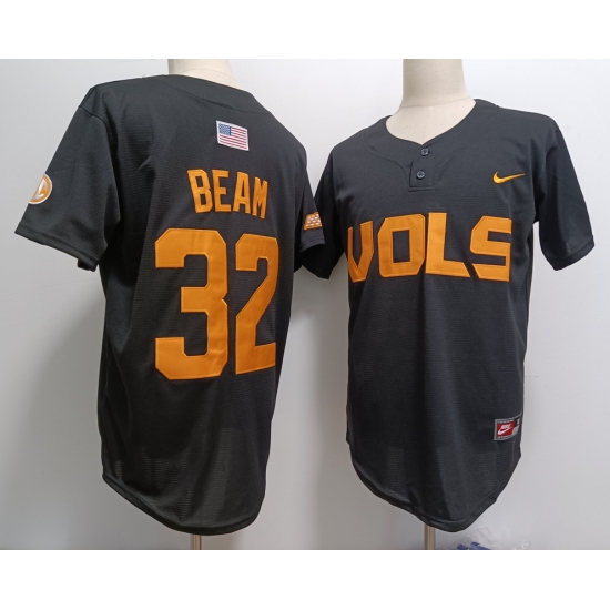 Men's Tennessee Volunteers #32 Drew Beam Black Pullover Cooperstown Stitched Nike Jersey - Ujersey