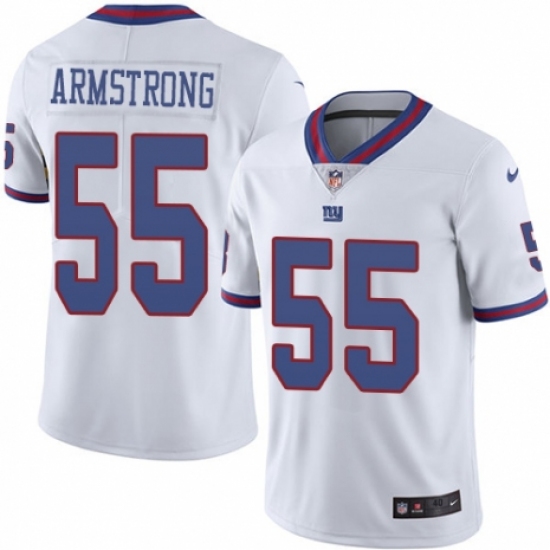 Men's Nike New York Giants #55 Ray-Ray Armstrong Elite White Rush Vapor Untouchable NFL Jersey - Ujersey