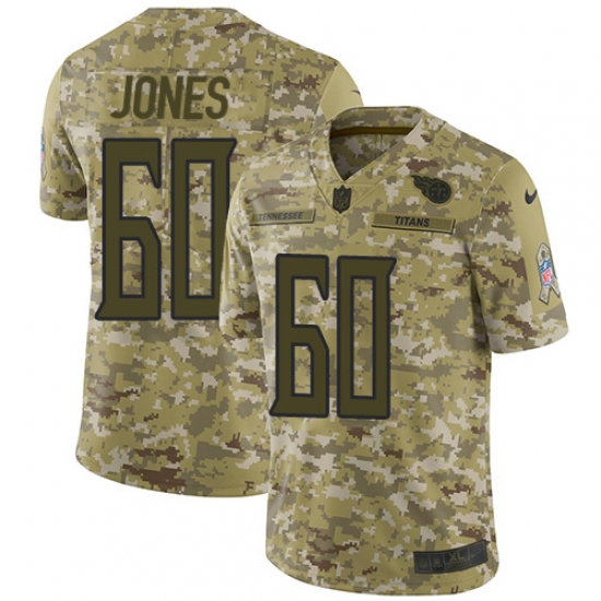 Men's Nike Tennessee Titans #60 Ben Jones Limited Camo 2018 Salute to Service NFL Jersey - Ujersey