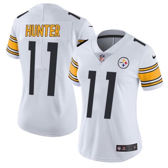 Women's Nike Pittsburgh Steelers #11 Justin Hunter Elite White NFL Jersey - Ujersey