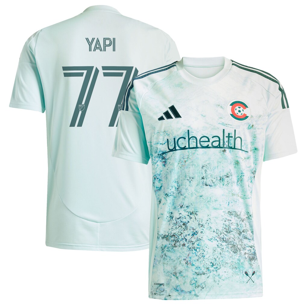 Men's Colorado Rapids Darren Yapi adidas Green 2025 Headwaters Replica Jersey - Ujersey