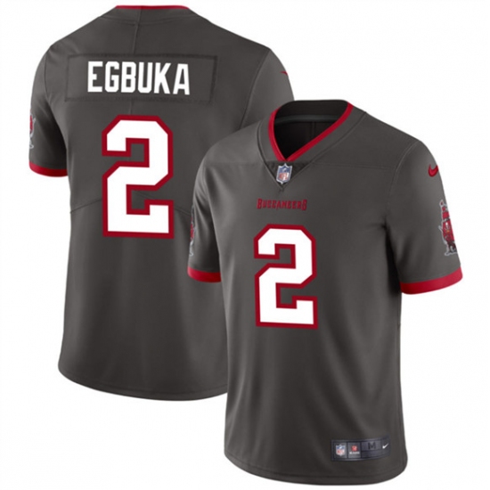 Men's Tampa Bay Buccaneers #2 Emeka Egbuka New Gray 2025 Draft Vapor Untouchable Limited Football Stitched Jersey - Ujersey