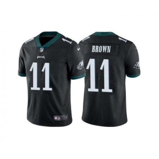 Men's Philadelphia Eagles #11 A. J. Brown Black Vapor Untouchable Limited Stitched Jersey - Ujersey