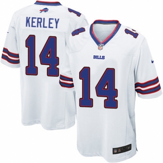 Men's Nike Buffalo Bills #14 Jeremy Kerley Game White NFL Jersey - Ujersey