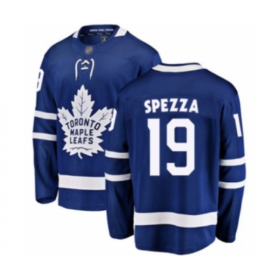 Men's Toronto Maple Leafs #19 Jason Spezza Authentic Royal Blue Home Fanatics Branded Breakaway Hockey Jersey - Ujersey