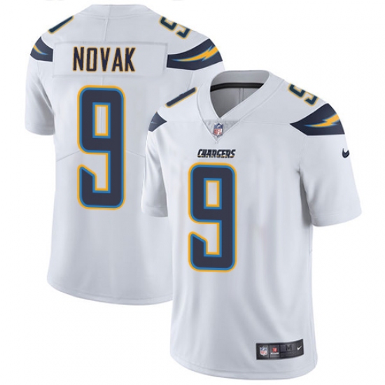 Youth Nike Los Angeles Chargers #9 Nick Novak White Vapor Untouchable Elite Player NFL Jersey - Ujersey