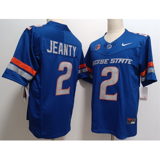 Men's Boise State Broncos #2 Ashton Jeanty Royal 2024 F.U.S.E. Vapor Limited Stitched Football Jersey - Ujersey