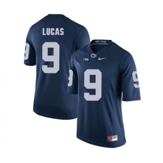 Penn State Nittany Lions 9 Jordan Lucas Navy College Football Jersey - Ujersey