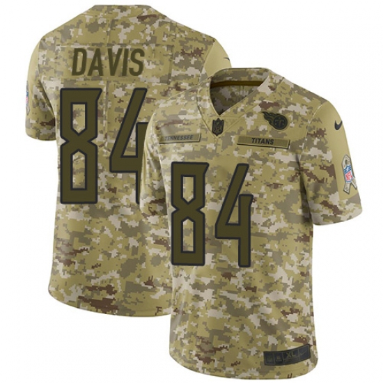 Men's Nike Tennessee Titans #84 Corey Davis Limited Camo 2018 Salute to Service NFL Jersey - Ujersey