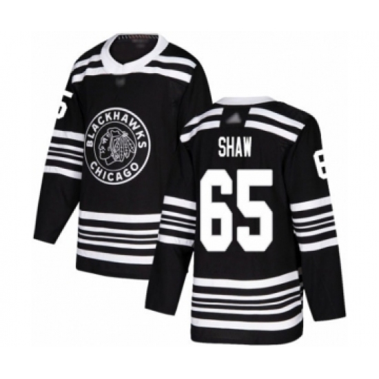 Youth Chicago Blackhawks #65 Andrew Shaw Authentic Black Alternate Hockey Jersey - Ujersey