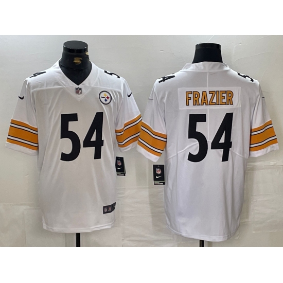 Men's Pittsburgh Steelers #54 Zach Frazier White Vapor Untouchable Limited Stitched Jersey - Ujersey