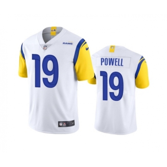 Men's Los Angeles Rams #19 Brandon Powell White Vapor Untouchable Limited Stitched Football Jersey - Ujersey