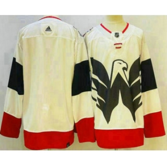 Men's Washington Capitals Blank White 2023 Stadium Series Stitched Jersey - Ujersey