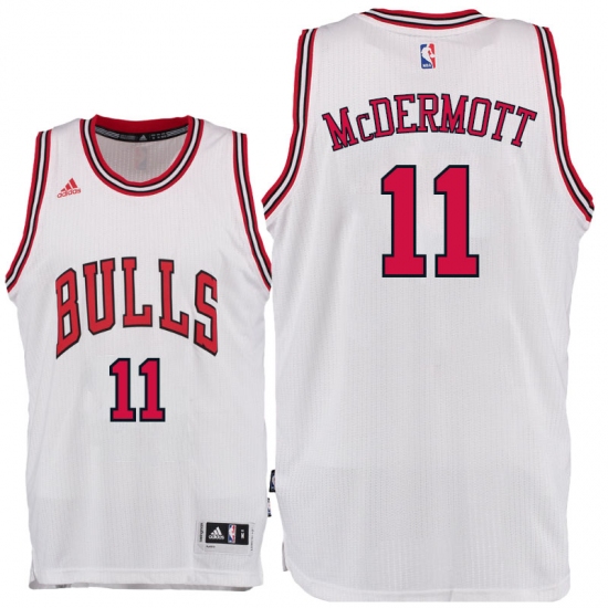 Chicago Bulls #11 Doug McDermott 2016 Home White New Swingman Jersey - Ujersey
