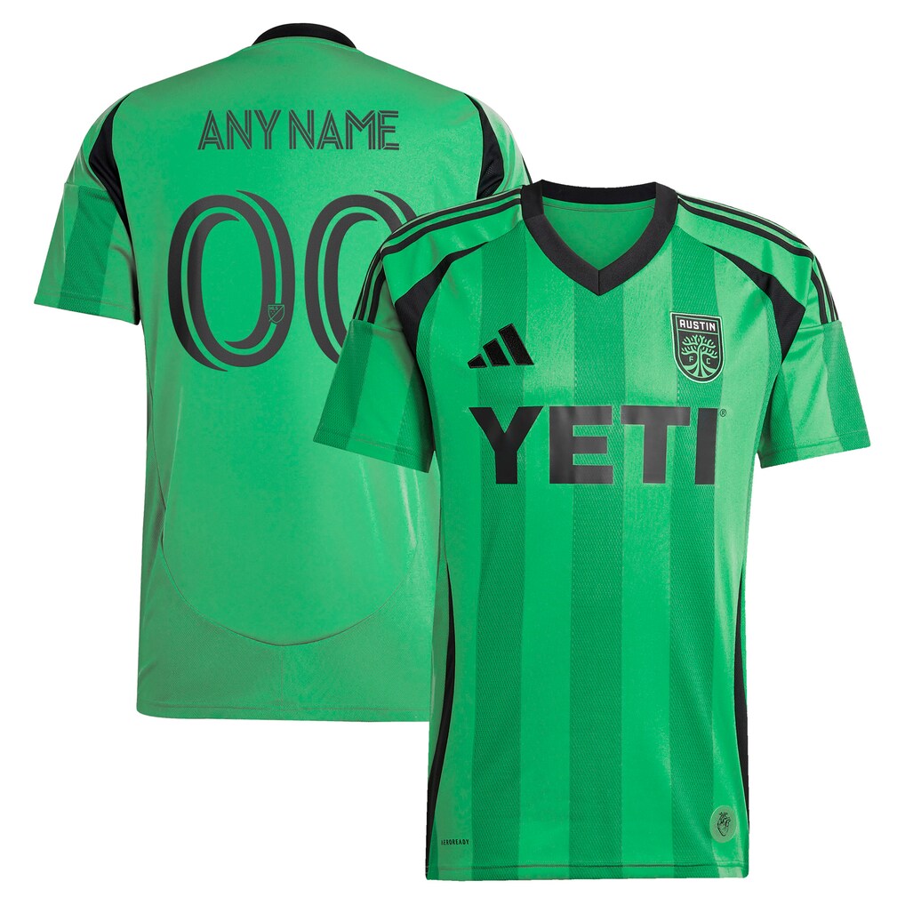 Men's Austin FC adidas Green 2025 The Heartbeat Kit Replica Custom Jersey - Ujersey