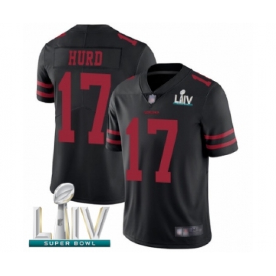 Youth San Francisco 49ers #17 Jalen Hurd Black Vapor Untouchable Limited Player Super Bowl LIV Bound Football Jersey - Ujersey