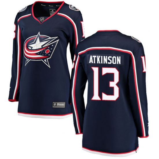 Women's Columbus Blue Jackets #13 Cam Atkinson Fanatics Branded Navy Blue Home Breakaway NHL Jersey - Ujersey