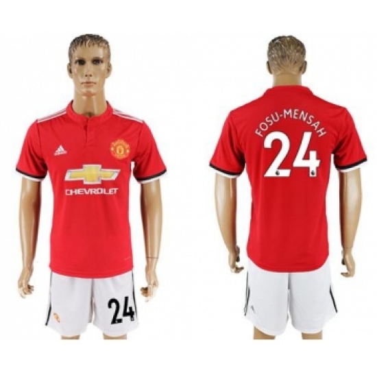 Manchester United #24 Fosu-Mensah Red Home Soccer Club Jersey