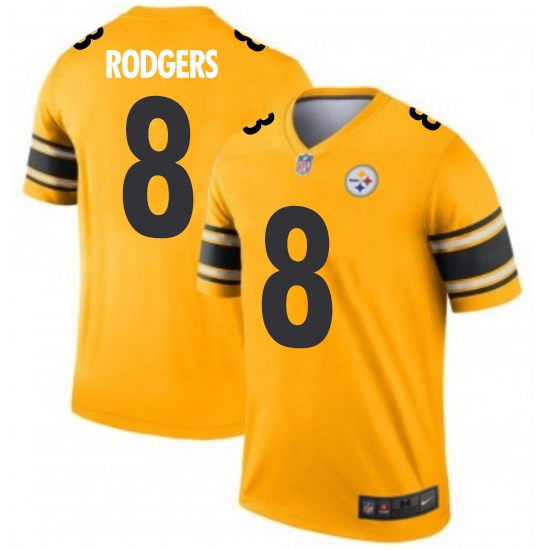 Men's Pittsburgh Steelers #8 Kenny Pickett Vapor Limited Inverted Gold Stitched NFL Jersey - Ujersey