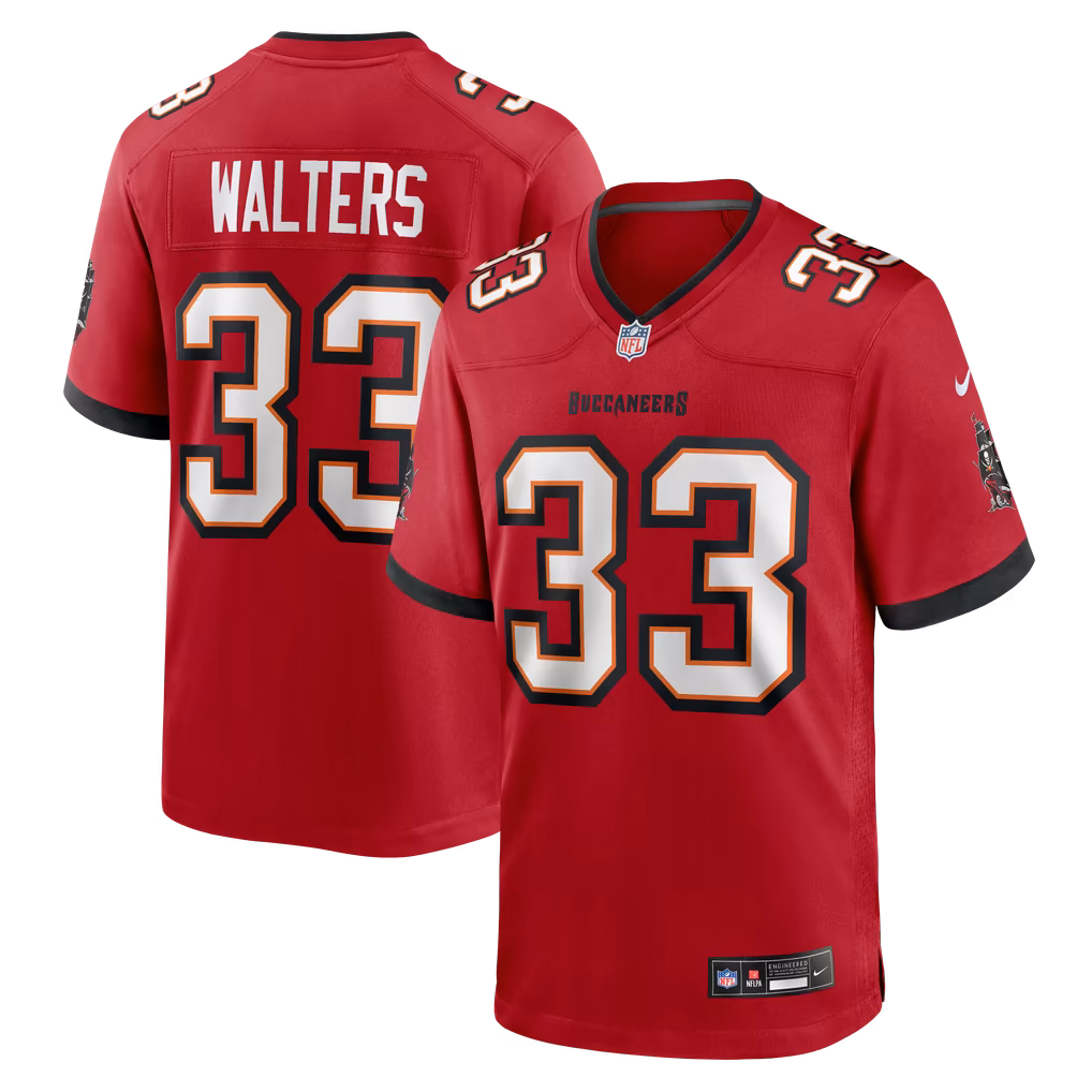 Men's Tampa Bay Buccaneers Silas Walters Nike Red Team Game Jersey - U-jersey