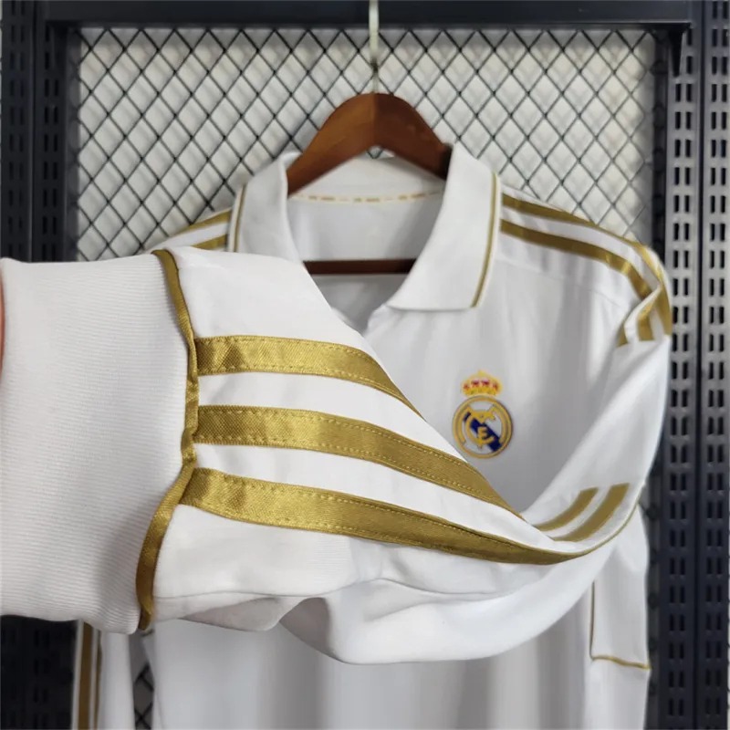 Real Madrid Retro Jersey Home Long Sleeve Soccer Custom Shirt 2011/12 - ujerseystore