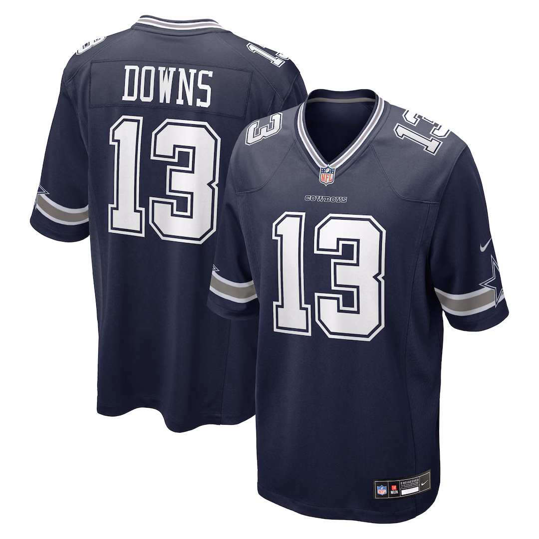Men's Dallas Cowboys Caleb Downs Nike Navy 2026 NFL Draft First Round Pick No. 11 Team Game Jersey - Ujersey