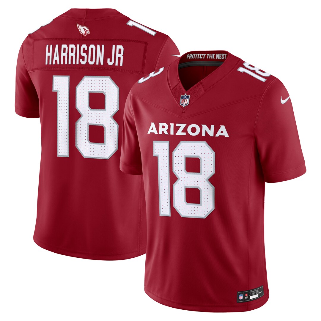 Men's Arizona Cardinals Marvin Harrison Jr. Nike Cardinal Team Vapor F.U.S.E. Stitched Limited Jersey - U-jersey